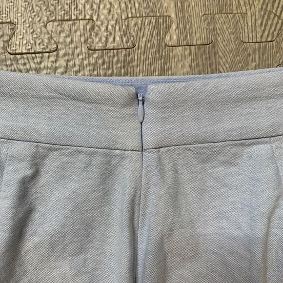 J Crew Skirt Womens 2 Periwinkle Oxford Nantucket Ruffle Faux Wrap Back Zip - Picture 9 of 12